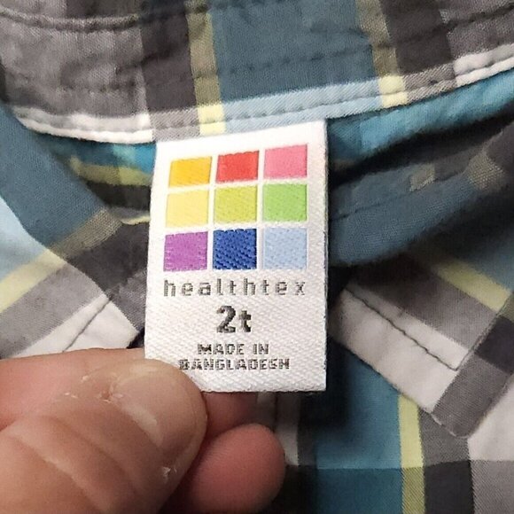 Toddler Boys Plaid And Denim Look Long Sleeve Button Down Bundle 2T - Picture 8 of 10